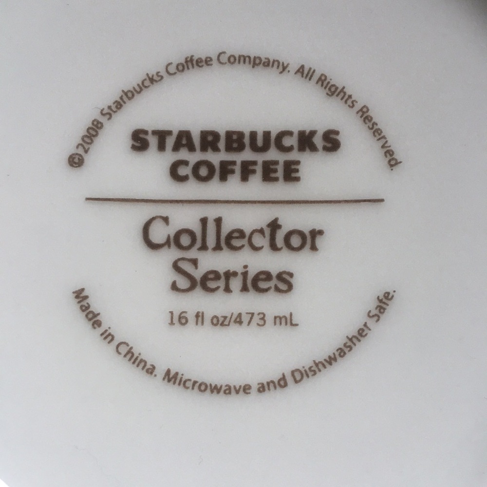 Starbucks Coffee Icon Collector Series 16 fl oz Seattle Mug 2008 Mt Rainier - Picture 4 of 4